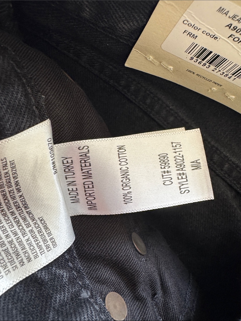Agolde Mia Mid Rise Straight Jeans - Picture 8 of 8